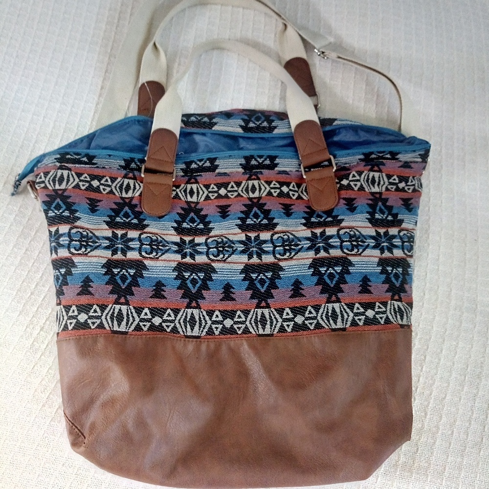 Bag with traditional prints 21in x17in